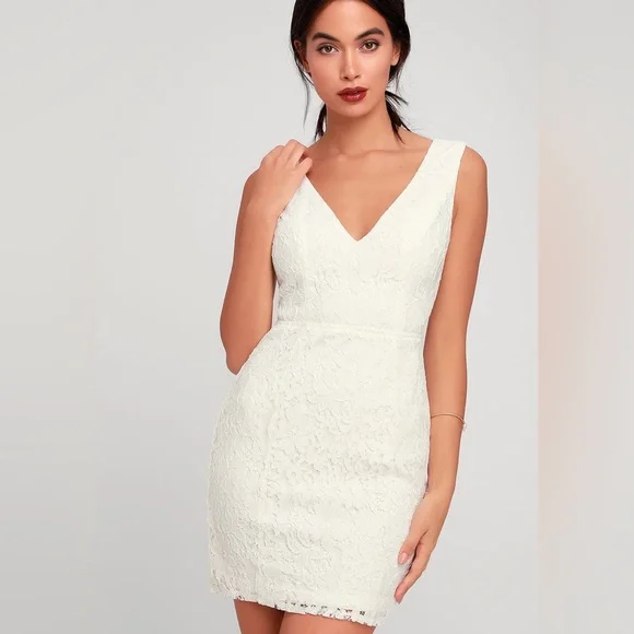 open lace back dress Babydoll Short Embroidered Fancy Prom Dress main image 0